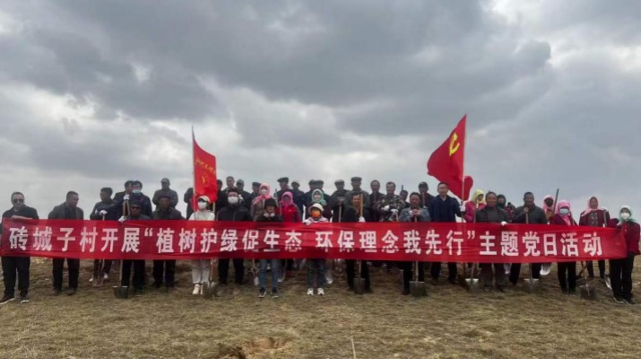 爭當(dāng)綠色使者、生態(tài)先鋒 ——集團(tuán)駐村工作隊(duì)組織幫扶村開展義務(wù)植樹主題黨日活動(dòng)